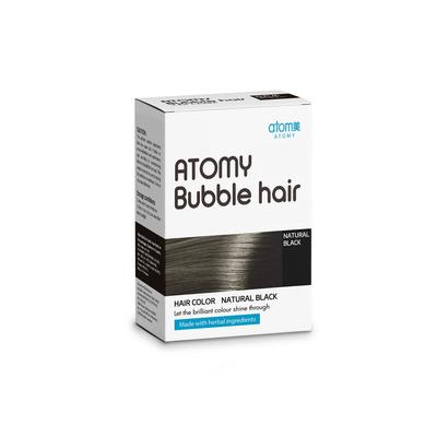 Produit de coloration capillaire à bulles et couleur
