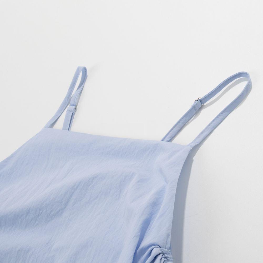 Nylon Strap Bustier Maxi Dress 2COLOR