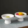 Chinese Style High Footed Fruit Tray Ceramic Tray Living Room Fruit Ornament Decoration Tray Tea and Snack Tray Decoration Tray