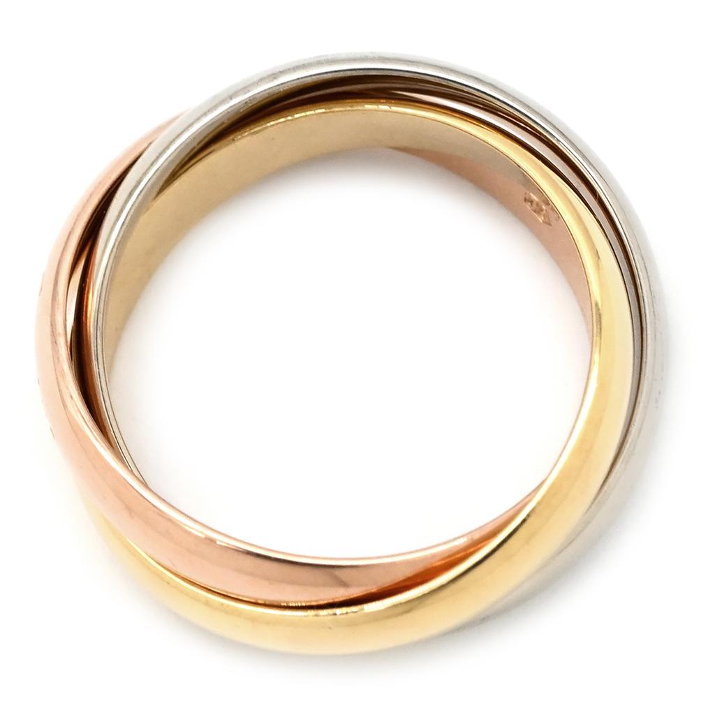 Cartier - Trinity Trinity ClassicRing ring K18WG/18K Yellow Gold #11.5(JP Size) Array