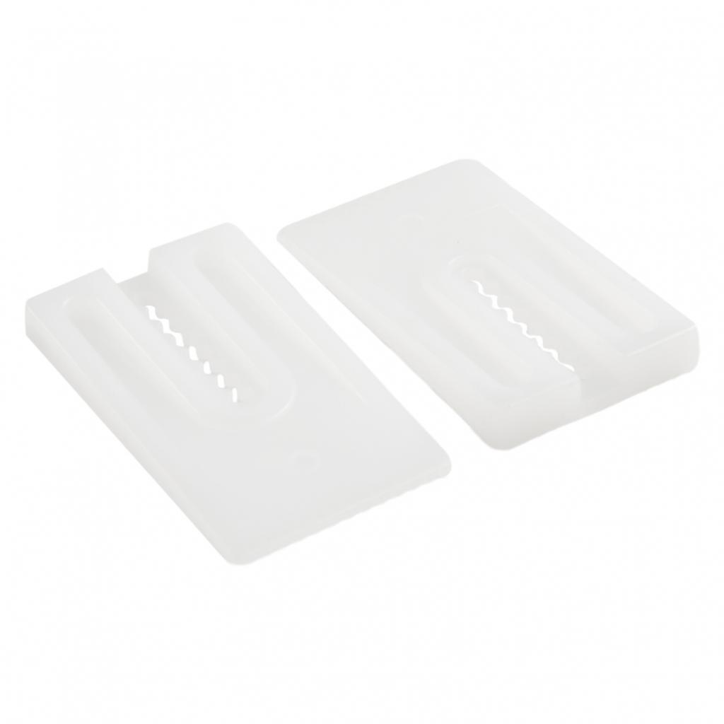 8 Stück Toilettenausgleichsplatten Weichplastik Stapelbar Transparent
