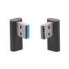 1 Pair Left And Right Angled USB A To USB C Converter Replacement Adapter Support Data Transfer And Powering Devices