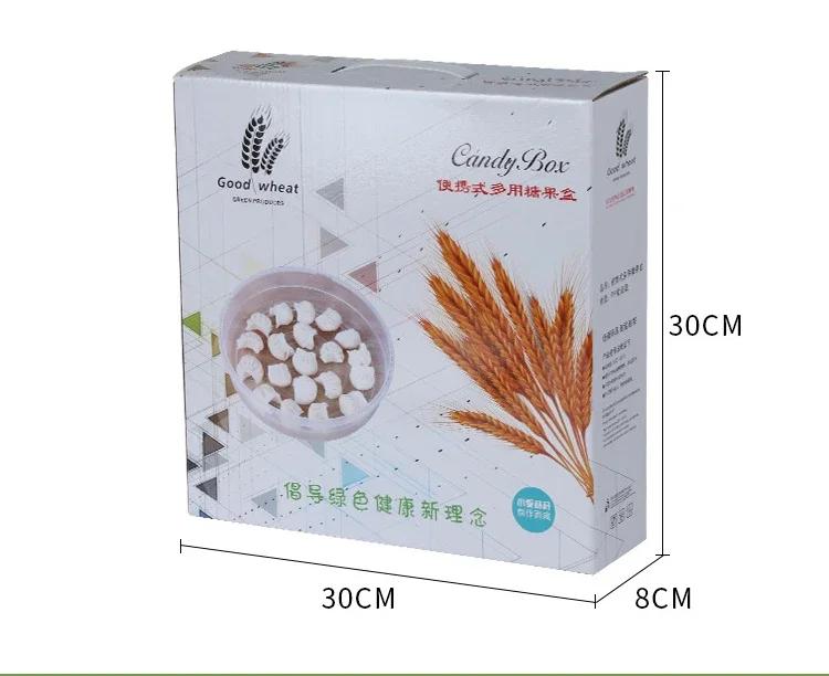 Multipurpose Container With Removable Cover Plate Transparent Durable Round Box For Meat Pizza Dumplings Food Storage