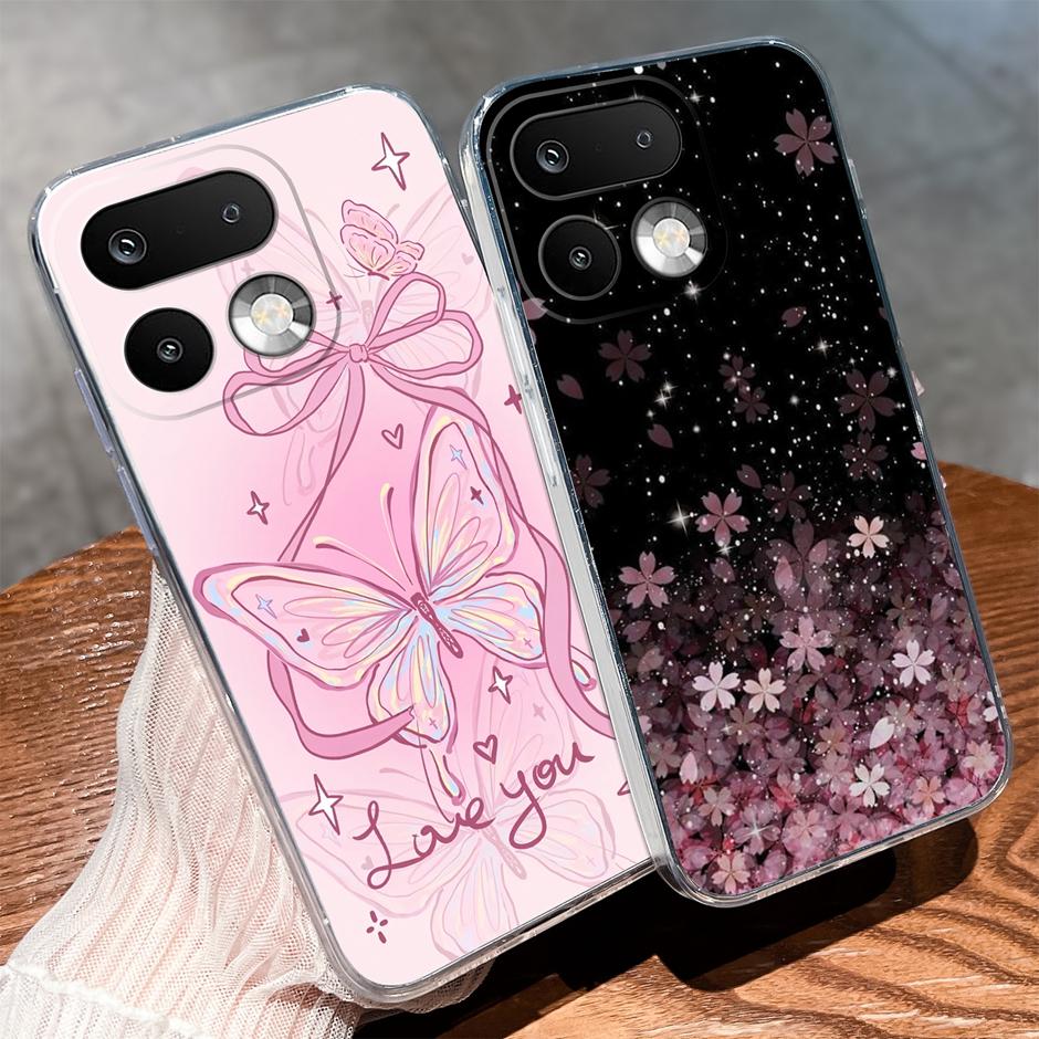 Cases For OPPO Realme 16 Pro 16 Pro Plus Yellow Duck Girl Antifouling Trendy Transparent Housing For Realme 16Pro 16 Pro+ Fundas