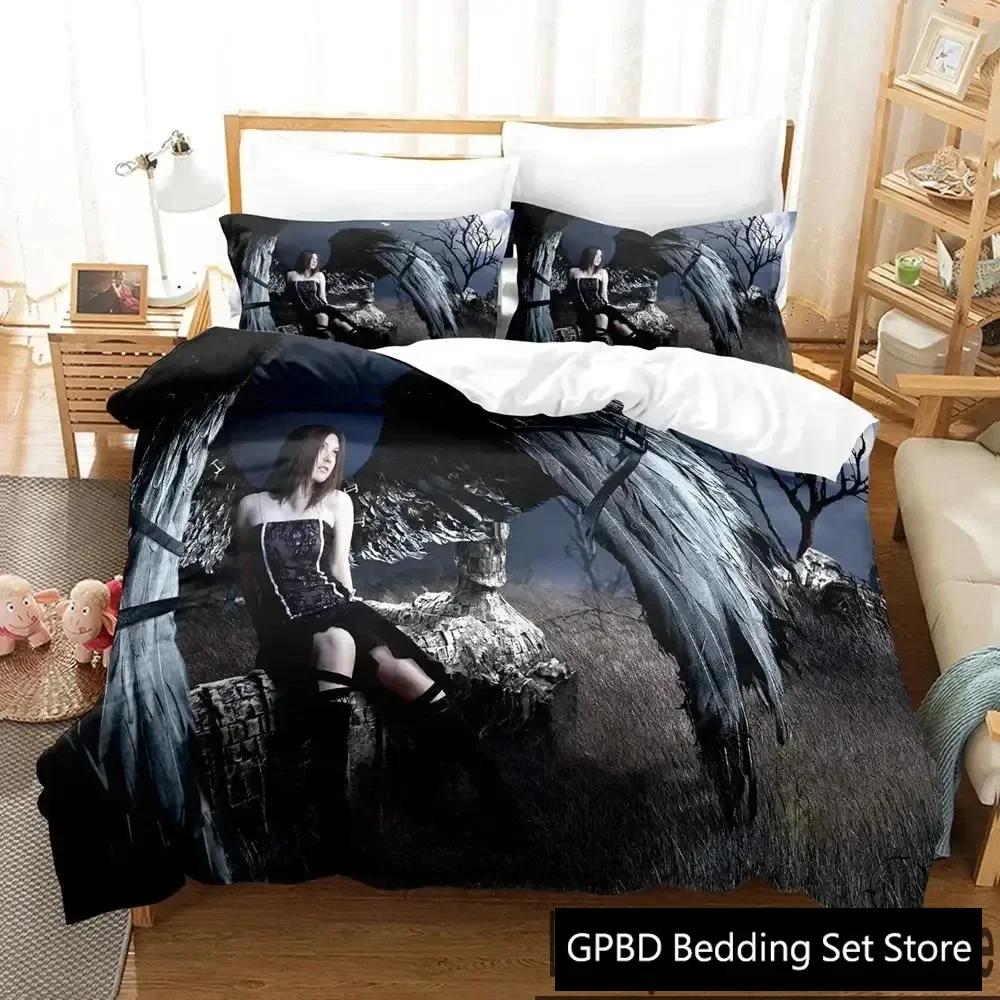 3D Print Guardian Angel Comfortable Duvet Quilt Cover Pillowcase Bedding Set Children Bedroom Decoration Home Textile