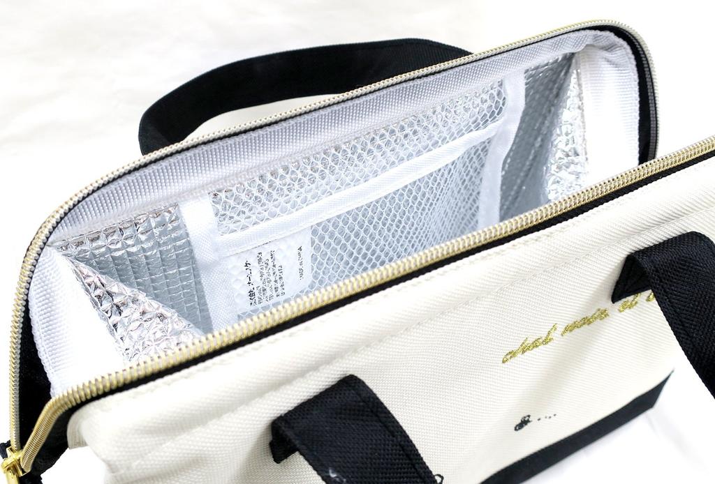 OSK Chat Noir et Blanc Lunch Bag Black (Clasp Type) TB-18