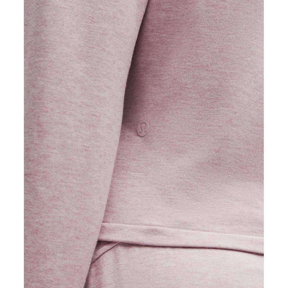 Lululemon Becalm Wrap Front Long Sleeve Shirt Heathered Porcelain Pink