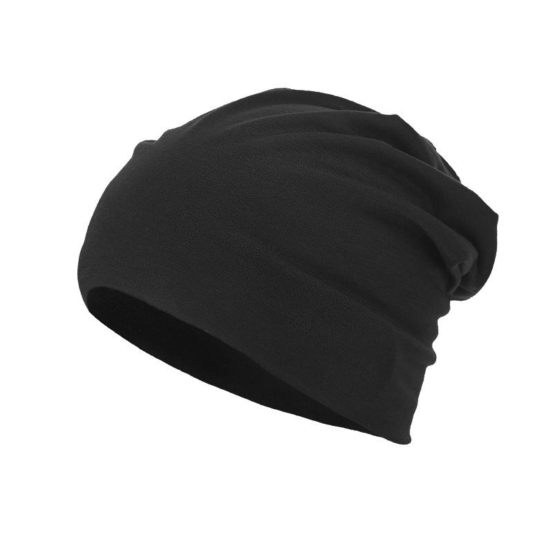 All-Season Knit Pile Hats: Solid Color, Double-Layer, Versatile Beanies for Comfort and Style