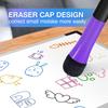 Magnetic Dry Erase Markers Fine: 12 Colors Erasable Whiteboard Markers Fine Point with Eraser Cap, Low Odor White Board Dry Erase Pens Fine Tip for