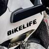 Bikerlife Sticker 1Pc Waterproof Scratch Resistant Self-Adhesive Vinyl Decal for Motorcycle Helmet Fuel Tank Bike Decor