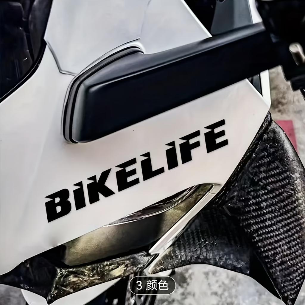 Bikerlife Sticker 1Pc Waterproof Scratch Resistant Self-Adhesive Vinyl Decal for Motorcycle Helmet Fuel Tank Bike Decor