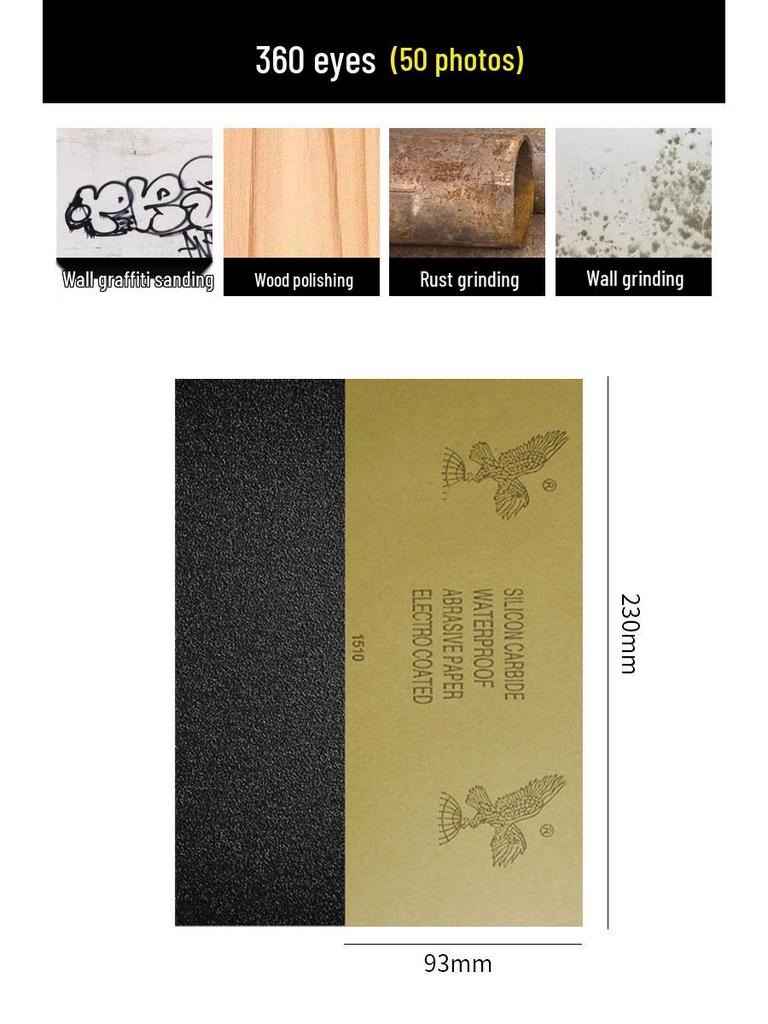 Wall-Mounted Sandpaper Holder for Polishing & Grinding