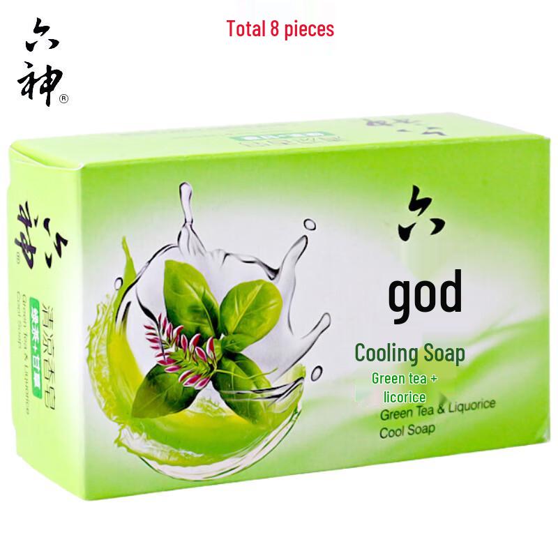 

Liushin Green Tea & Licorice Cooling Soap 8-Pack