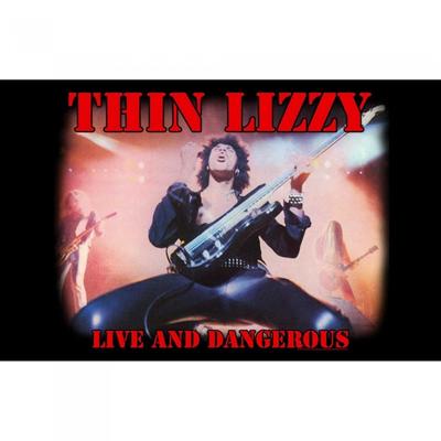 Live And Dangerous Textile Poster
