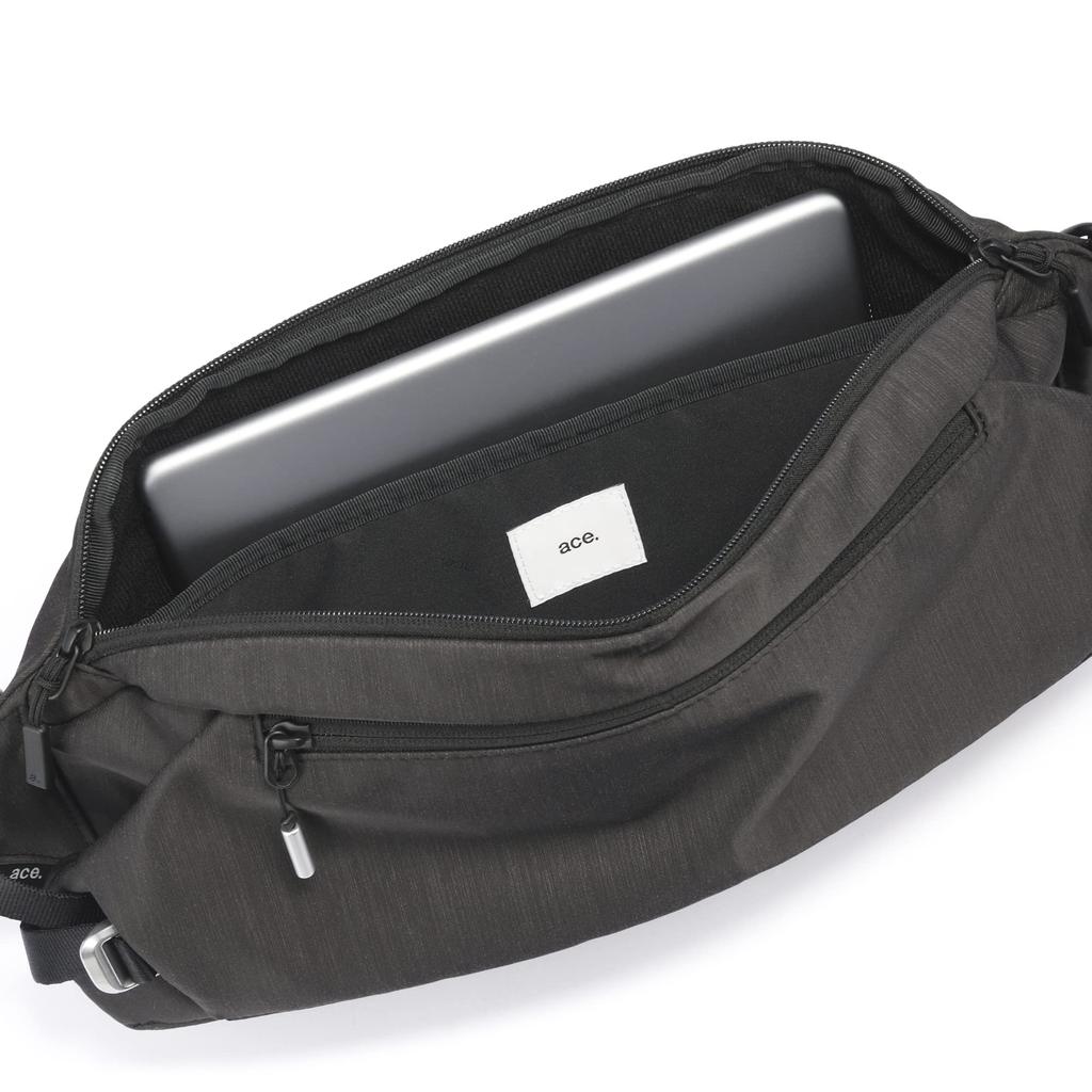 Ace Gene Erweiterbare Sling Bag, B5-kompatibel, 10,1-Zoll-Tablet-Aufbewahrung, "CROSSLING-HCrossling Heather," Wasserabweisend, Nein. 68027