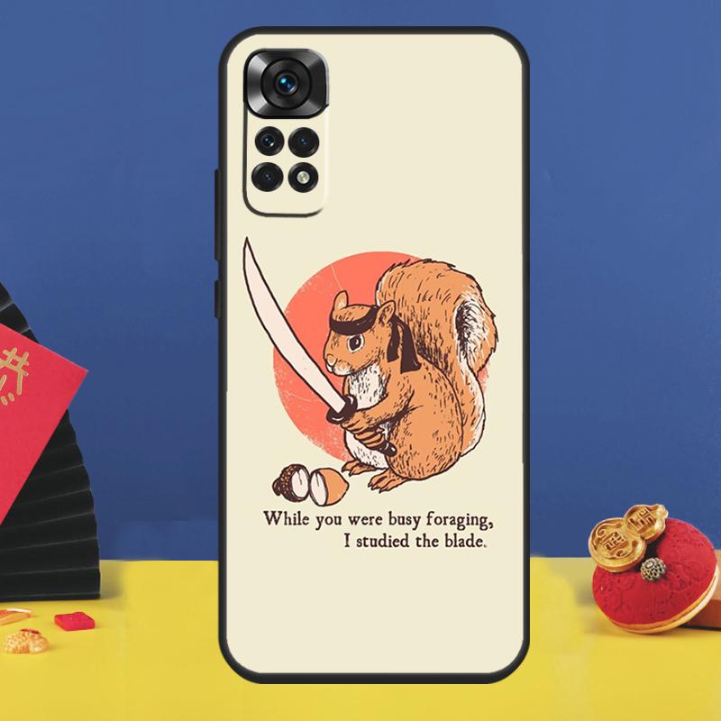 Cute Animal Squirrel Phone Case For Xiaomi Redmi Note 14 Pro 13 11 9 10 12 15 Pro Plus 10C 12C 13C 14C 15C Cover