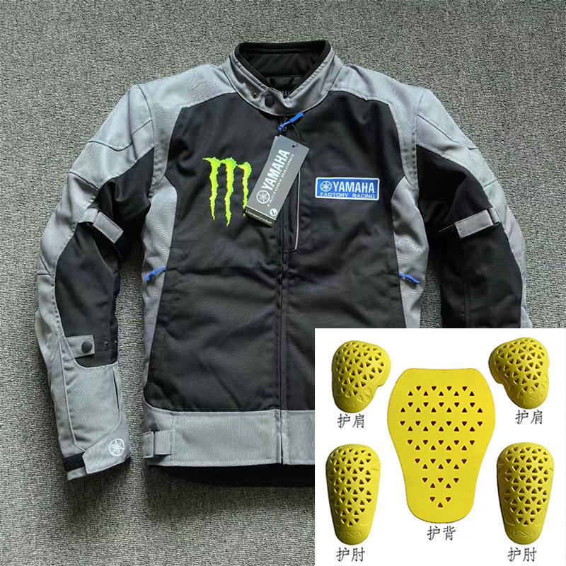 

Four Season Universal Motorcycle Riding Jacket Men Windproof Cold Proof Warm Knight Equipment Anti Fall Suit Black 4XL