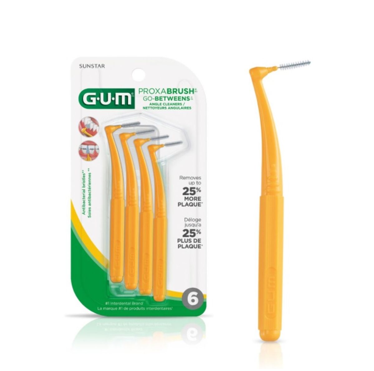 Proxa Brush Go-Betweens Angle Cleaner (for narrow crevices) 3-Pack