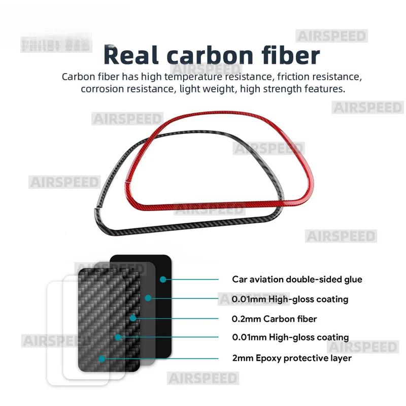 Real Soft Carbon Fiber Trim Sticker For Mercedes Benz A B CLASS W169 W245 2004 2005 2006 2007 2008 2009 2010 2011 Speedometer.