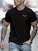 Men's and women's summer cotton bird print fashion casual loose short sleeve street style clothing design