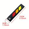 1pc Tricolor Car Keychain Embroidery Cloth Key Tag Car Keyring The Ideal Keychain for Men for Car/Motorcycle Accessories for Off-Road Vehicles
