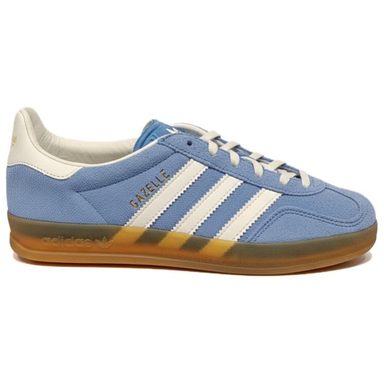 Adidas Originals Gazelle Indoor Comfortable Versatile Training Shoes Women Shoes Blue KH6038