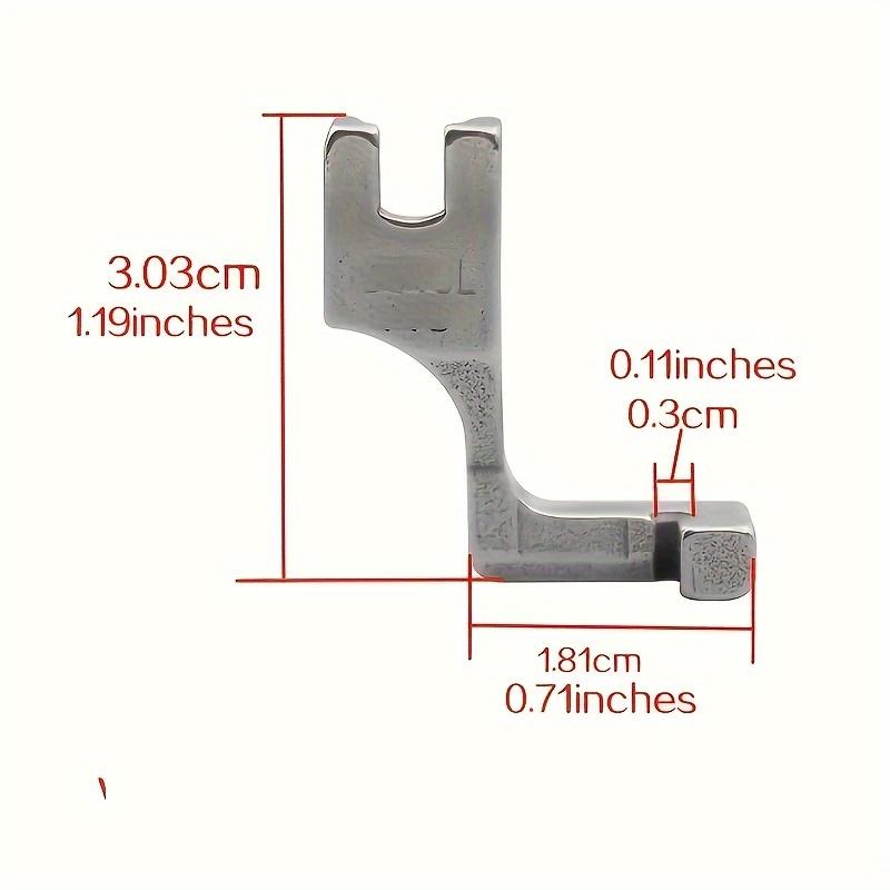 1 Stück T168 Nähmaschinen-Nähfuß, Einseitiger Reißverschlussfuß, Unsichtbarer Reißverschluss-Zubehör Geeignet für die meisten Maschinen