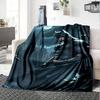 1pc Batman Night Cityscape Flannel Blanket - Soft Warm Throw for Home, Office, TravelL1354