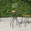 Vidaxl Garden Table, Anthracite, 50X50X72 Cm, Steel Mesh