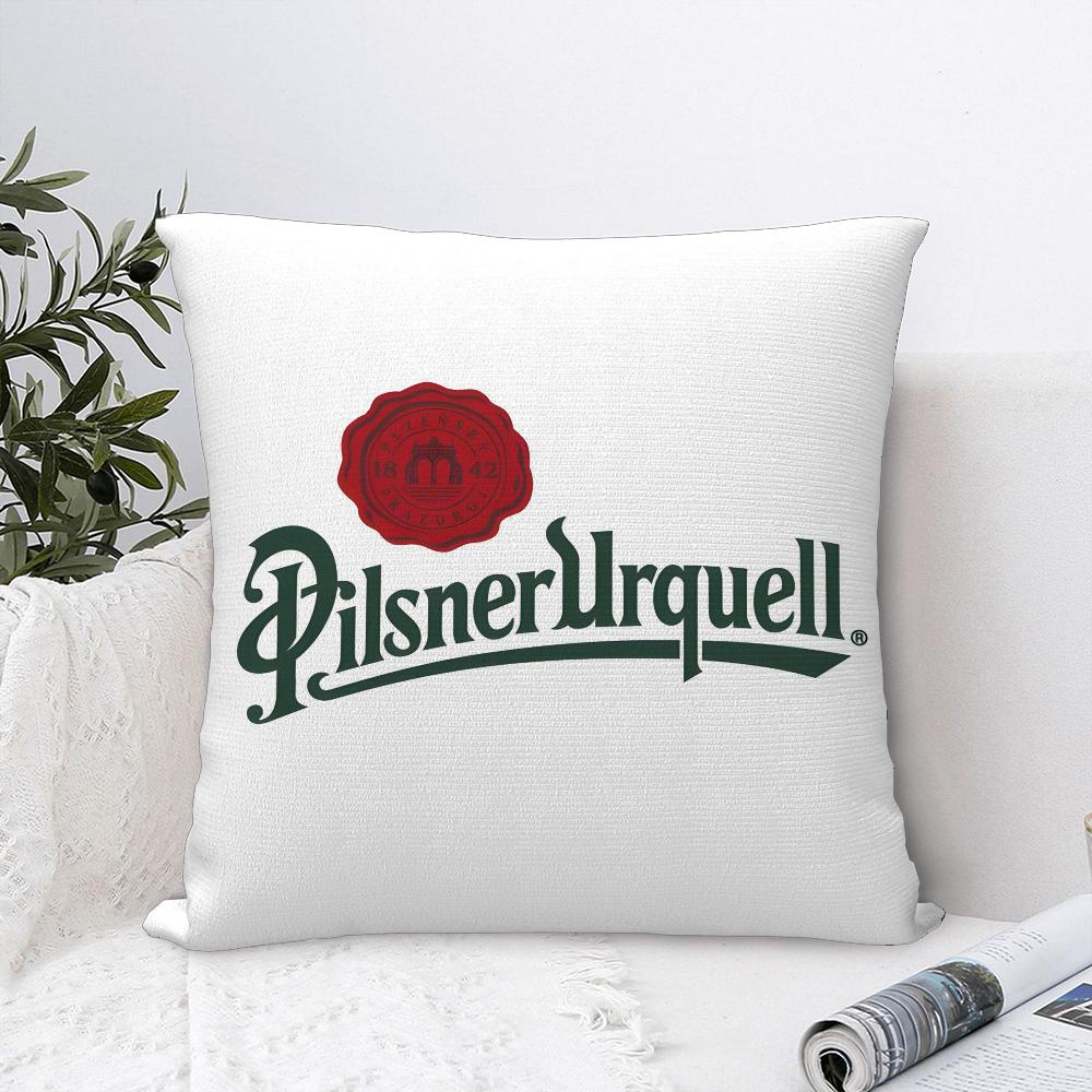P-Pilsner-U-Urquells Pillow Case Sofa Decorative Home Double-Sided Print Plush Square Throw Pillow Covers Cushion Decor Cover
