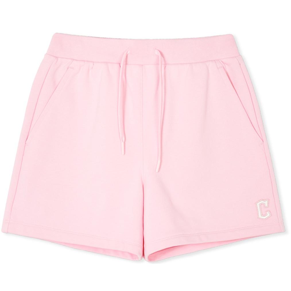

New MLB SS23 Heart Series Cleveland Indians Casual Shorts Women s Light Pink 3FSPH0143-45PKL M