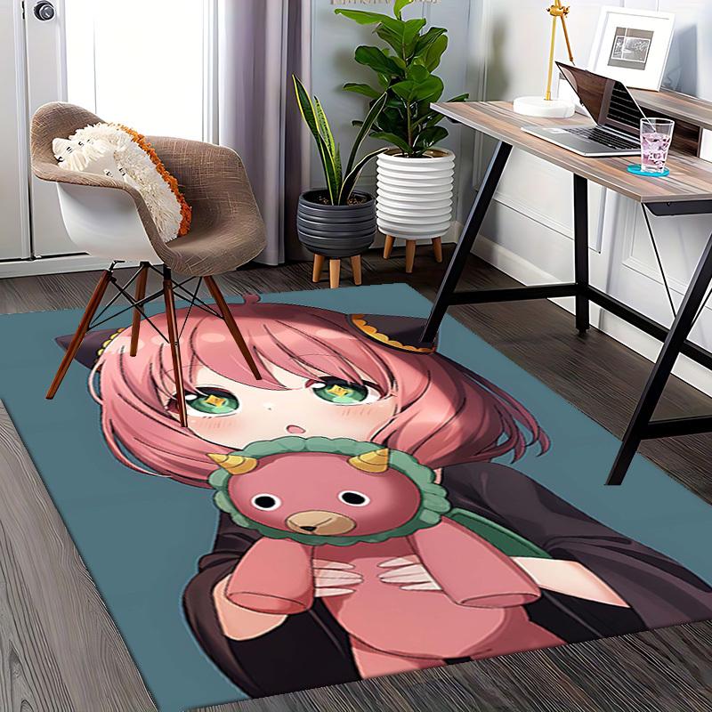 1pc Naruto Shippuden Sakura Anime Character Office Chair Mat - Cute Pink Hair Green Eyes Sakura Design - Non-Slip Carpet for Home Decor, Gaming Room,