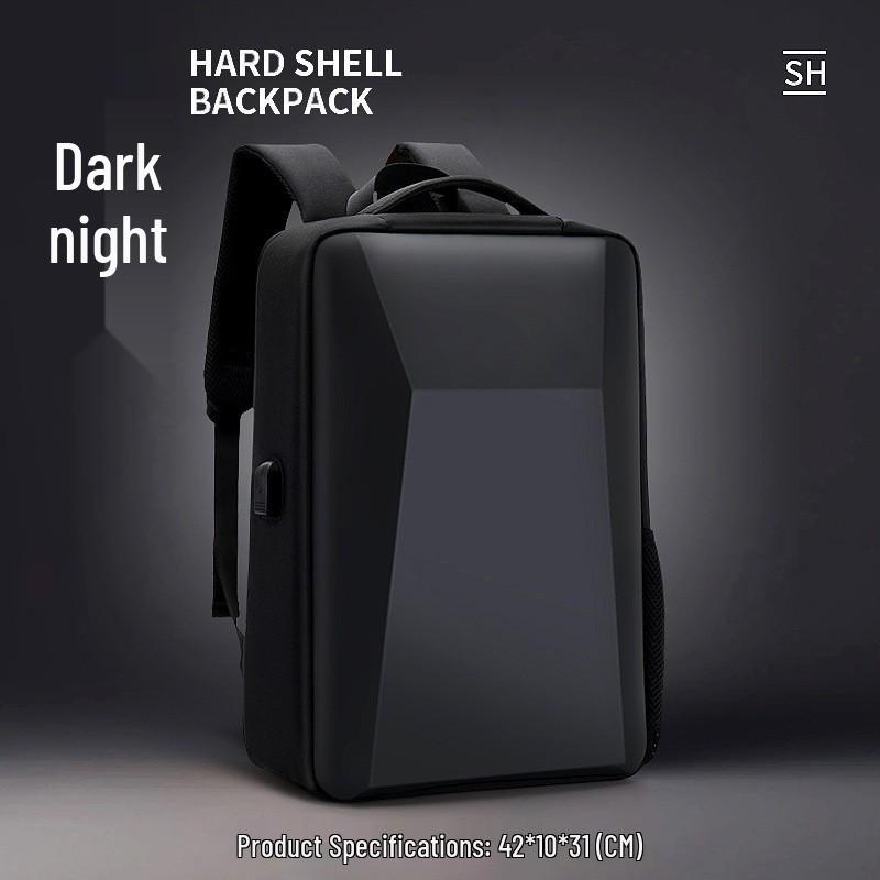 

Мужской водонепроницаемый рюкзак с жестким корпусом — высококачественная светоотражающая деловая и повседневная сумка для ноутбука, которую можно адаптировать под школу или работу.