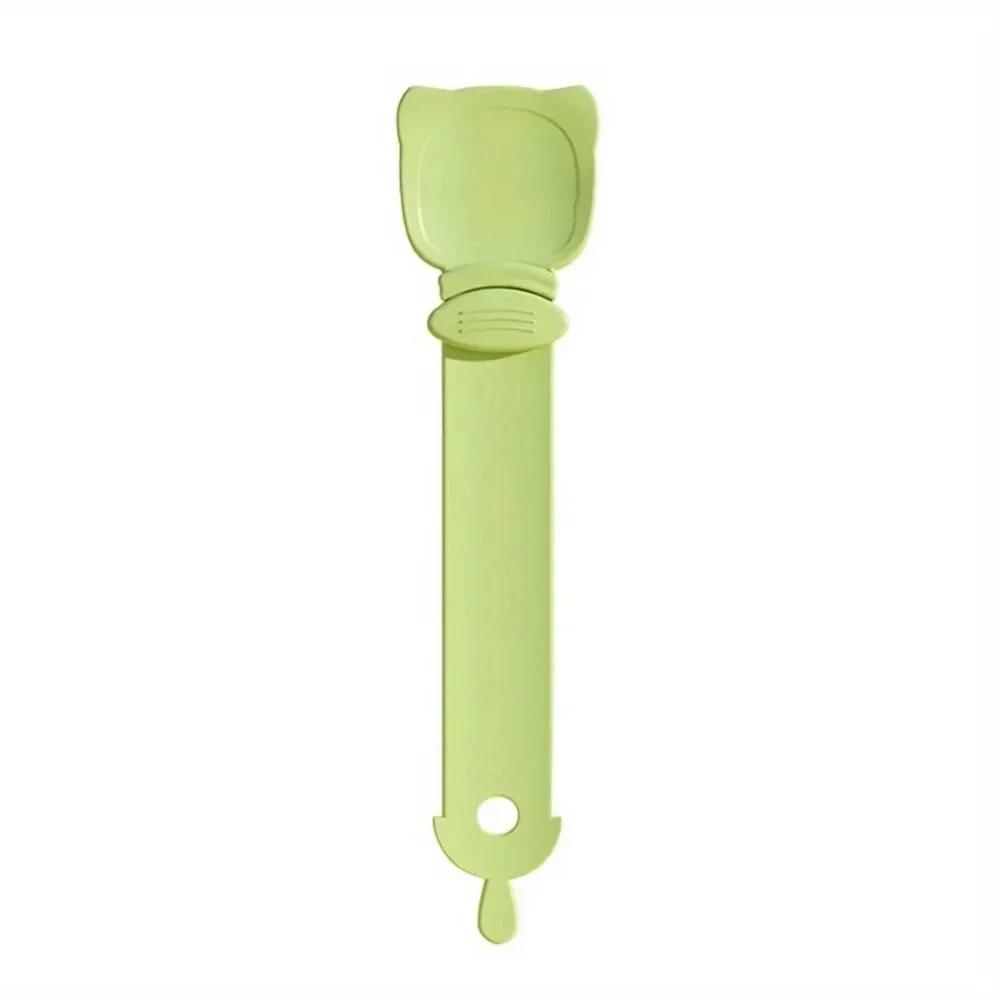 Cat Strip Feeder Spoon Long Handle Cat Food Strip Squeezer Pet Meat Mud Food Squeeze Treat Dispense Spoon for Cats Pet Supplies