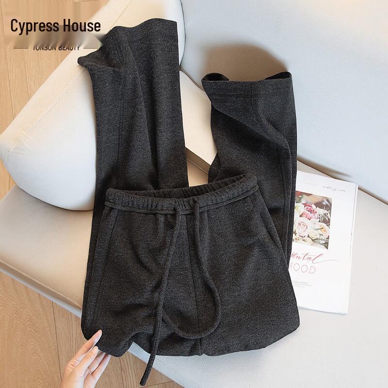 

Women s Loose Drape Drawstring Twill Pants L
