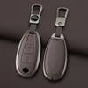 Interior Mouldings Car leather zinc alloy key case For Suzuki S-Cross eitrga Swift car key chain metal key Shell interior decora