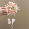High-End Forest Style Lily Flower Hair Clip - Aesthetic Simulation Shark Grip for Women