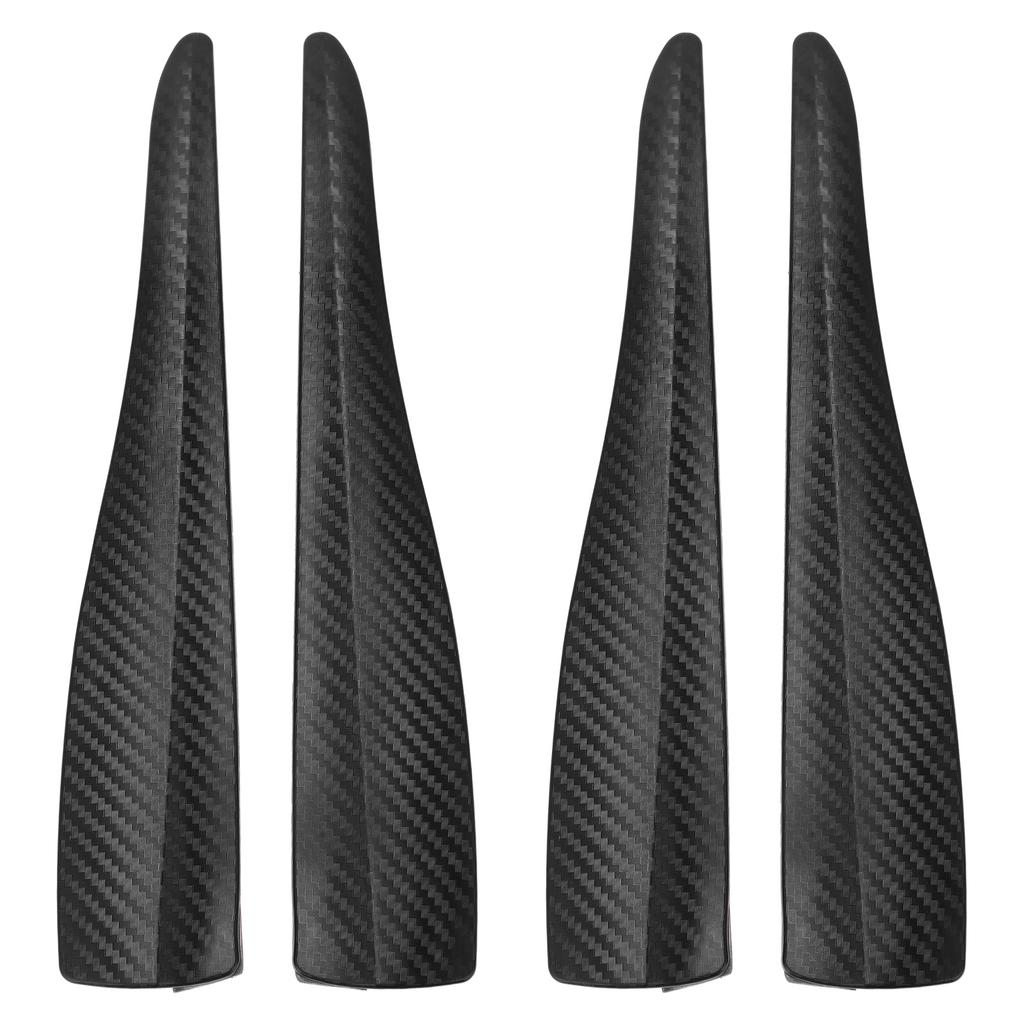 Car Bumper Protector Carbon Fiber Style 28cm Anti Scratch Strips Sticker Molding Protection Edge Corner Guard