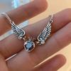 Heart Crown Angel Wings Pendant Necklaces for Women  Exquisite Love Shape Clavicle Chain Choker Vintage Gothic Jewelry