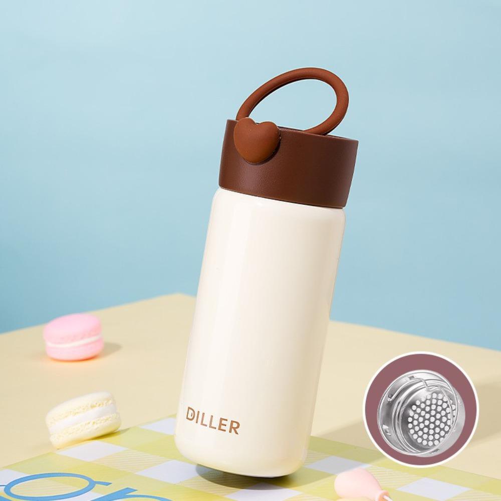 With Handle Mini Thermos Cup Drinking Kettle Thermal Water Bottle  Children Girls Boy