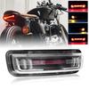 Led Motorcycle Brake Tail Light Amber Red Light Waterproof Universal Clear Lens