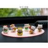6 Teile/satz DIY Fee Garten Dekoration Cartoon Tier Katze Miniaturen Mini Figuren Moos Terrarium Micro Landschaft
