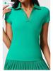 Cai Jue Women's Quick-Dry Polo Shirt - Short Sleeve, Cool Turn-Down Collar for Sports, Badminton, Tennis