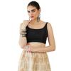 Soch Women Satin Solid Sleeveless Blouse(Black_34)