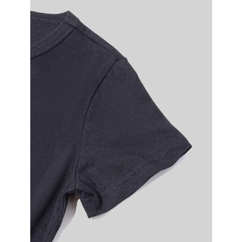 Boys Engineering Vehicle Tool Construction Print Crewneck Short Sleeve Tee