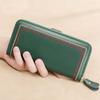 Multi Function Women Wallet Anti RFID Card Holder Large Capacity 6.7inch Phone Long Purse Genuine Leather Clutch Bag