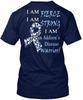 I Am An Addisons Disease Warrior Fierce Strong T-Shirt Made In USA Size S To 5XL