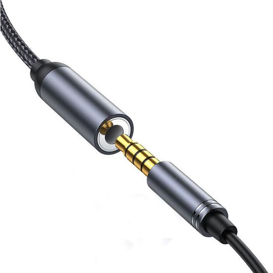Adapter USB C to 3.5mm AUX Jack Aluminum Alloy Audio Headphone Cable for Music