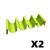 Wave Shape Plastic Taco Holder Stand, Mexican Taco Shell Display Rack, Food Storage Tray Holder for Home Kitchen Restaurant Tableware