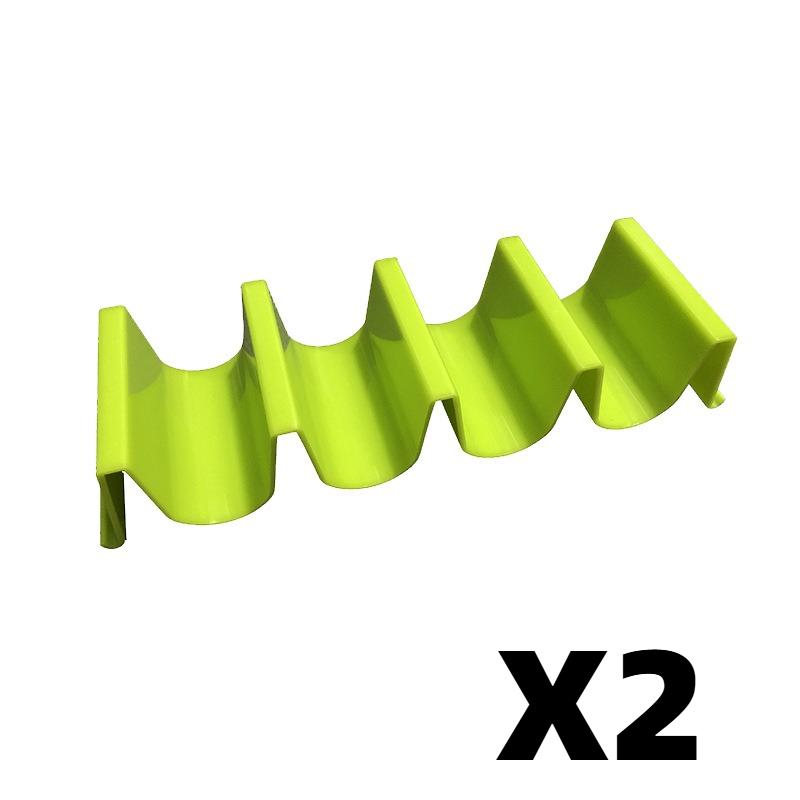 Wave Shape Plastic Taco Holder Stand, Mexican Taco Shell Display Rack, Food Storage Tray Holder for Home Kitchen Restaurant Tableware